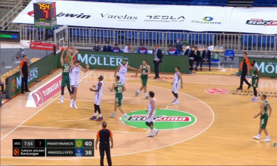 Παναθηναϊκός ΟΠΑΠ-Αναντολού Εφές: Το… άνετο κάρφωμα του Ουάιτ (video)