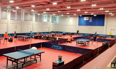 Πινγκ Πονγκ: Οι διεθνείς αθλητές… εγκαινίασαν την ανανεωμένη αίθουσα του ΣΕΦ (photos)