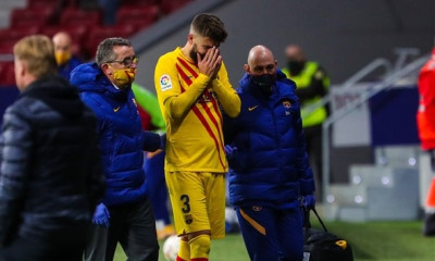 Μπαρτσελόνα: Διάστρεμμα δεξιού γόνατου ο Πικέ (video+photos)