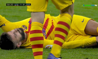 Σοκαριστικός τραυματισμός για τον Πικέ: Φόβοι για ζημιά (video+photos)