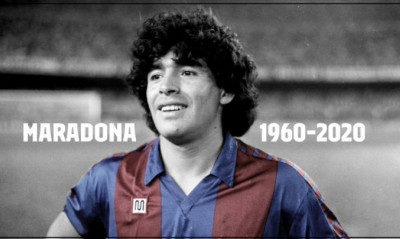 Ντιέγκο Μαραντόνα: Τον αποχαιρέτησε με ξεχωριστό τρόπο και η Μπαρτσελόνα (photo)