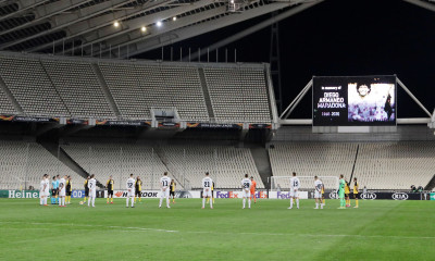 ΑΕΚ-Ζόρια: Τίμησαν τη μνήμη του Ντιέγκο Μαραντόνα (photos)