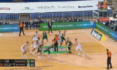 Παναθηναϊκός ΟΠΑΠ-Ρεάλ Μαδρίτης: Η φάση που έκρινε τον αγώνα με την ανοχή των διαιτητών (video)