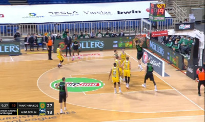 Παναθηναϊκός ΟΠΑΠ-Άλμπα: Καταιγισμός τριπόντων με ηγέτη Παπαπέτρου (videos)