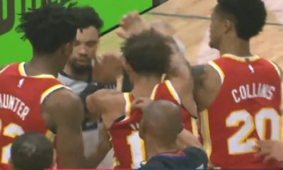 NBA: Ένταση και παραλίγο σύρραξη στο Χοκς-Γκρίζλις (video+photo)