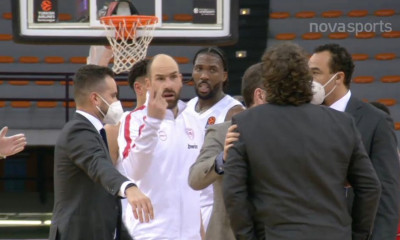 Ολυμπιακός - Μπάγερν Μονάχου: Ένταση με Σπανούλη και Τρινκιέρι (video)