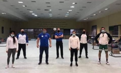 Ο Πύρρος Δήμας επισκέφτηκε την Προολυμπιακή ομάδα άρσης βαρών