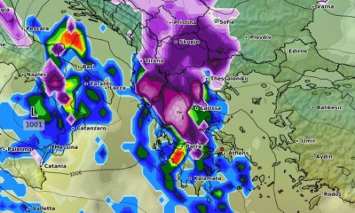 Καιρός: Προσοχή! Ερχεται ψυχρή εισβολή με χιόνια. Καρέ - καρέ η εξέλιξη (vid)