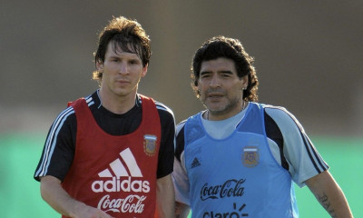 Ανατριχίλα! Τοιχογραφία-ΕΠΟΣ με Μαραντόνα-Μέσι στην Αργεντινή (photos)