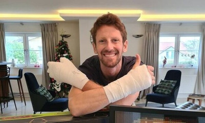 Formula 1: Ο Γκροζάν αποκαλύπτει τα τραύματα στα χέρια του μετά το φρικτό ατύχημα (photos)