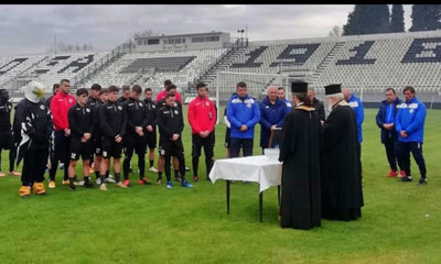 Δόξα Δράμας: Αγιασμός και κοπή βασιλόπιτας