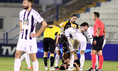 Σοκ στην ΑΕΚ με Γαλανόπουλο, νοκ άουτ με κάταγμα ωμοπλάτης (video+photos)