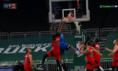 Αντετοκούνμπο: Η στιγμή που θα θυμούνται πάντα - Γιάννης πασάρει, Θανάσης καρφώνει (video)