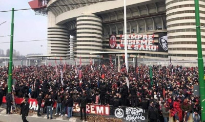 Χαμός πριν το Μίλαν-Ίντερ: Οπαδοί των δυο ομάδων έξω από το γήπεδο (video+photos)