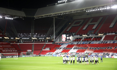 Αϊντχόφεν-Ολυμπιακός: Υποδοχή με ελληνικά και... ορθογραφικό λάθος (photos)