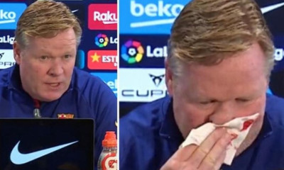 «Άνοιξε» η μύτη του και αποχώρησε - Το απρόοπτο με τον Κούμαν (video+photos)