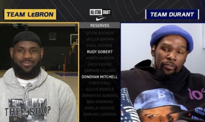 Ασέβεια από ΛεΜπρον και Ντουράντ - Επέλεξαν τελευταίους τους αστέρες της καλύτερης ομάδας (photos)