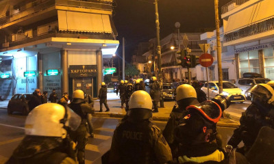 Νίκαια: Βίντεο και φωτογραφίες από τα επεισόδια μετά την συγκέντρωση για την αστυνομική βία