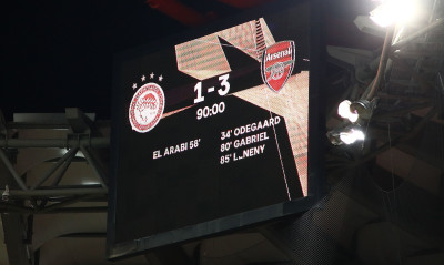 Ολυμπιακός-Άρσεναλ 1-3: Έτσι ήρθε η ήττα που κόβει τα «ερυθρόλευκα» όνειρα (photos+video)