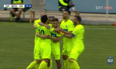 Καραϊσκάκης-Ιωνικός: «Κυανόλευκο» προβάδισμα με δύο γκολάρες (video)