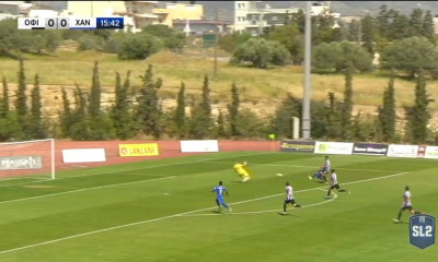 ΟΦ Ιεράπετρας-Χανιά: Τρομερό γκολ από τον δεξιό μπακ των Χανιωτών (video)