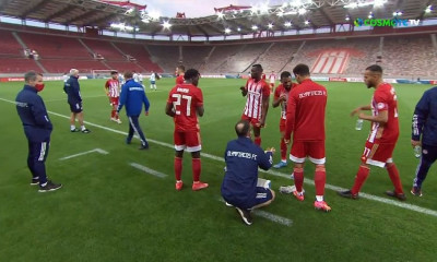 Ολυμπιακός-ΠΑΣ Γιάννινα: Διακοπή στο ματς για το Ραμαζάνι! (video)