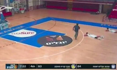 Σκηνές τρόμου σε αγώνα μπάσκετ - Σε καταφύγιο οι Έλληνες του Ισραήλ (video+photos)