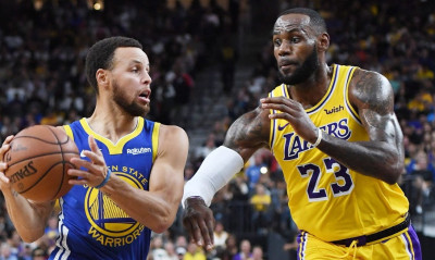 ΝΒΑ: Μάχη ανάμεσα σε Κάρι - Λεμπρόν Τζέιμς-Ανησυχία για τον τραυματισμό του «Βασιλιά» (video+photos)