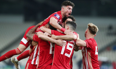 Ολυμπιακός-ΠΑΟΚ: Κόρνερ ο Φορτούνης, γκολάρα του Εμβιλά για το 1-1! (video+photos)