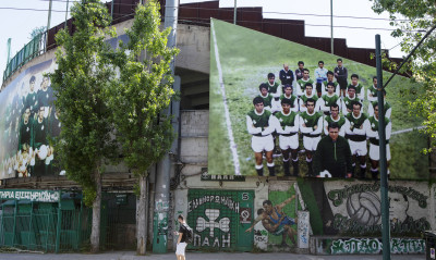 Παναθηναϊκός: Η πρόσοψη της Λεωφόρου για την επέτειο του Γουέμπλεϊ (photos)