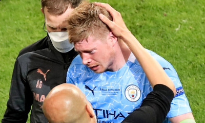 Μάντσεστερ Σίτι: Έσπασε τη μύτη του ο Ντε Μπρόινε (video)