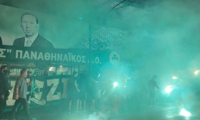 Παναθηναϊκός: Χαμός στη Λεωφόρο – Πάρτι για την επέτειο του Γουέμπλεϊ! (photos)