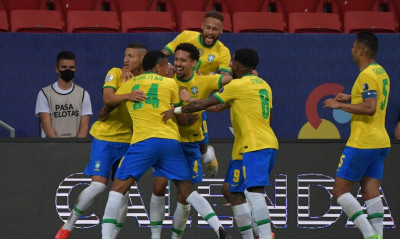 Copa America: Η Βραζιλία άνοιξε το σκορ με Μαρκίνιος κόντρα στη Βενεζουέλα (video+photos)