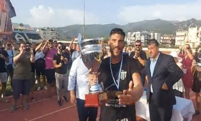 Μεθυσμένη πολιτεία η Καλαμάτα – Η απονομή και το πάρτι στα αποδυτήρια (photos+videos)