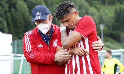 Ολυμπιακός: Ανησυχία για Τικίνιο, σφάδαζε από τους πόνους στον ώμο! (video+photos)