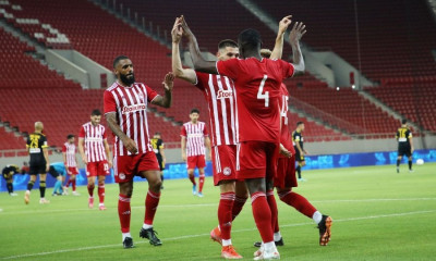 Με δύο γκολάρες απάντησε ο Ολυμπιακός στα... δοκάρια του Άρη (videos+photos)