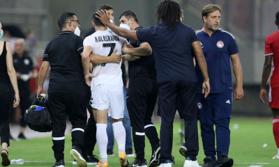 Ολυμπιακός-Νέφτσι Μπακού: Τριπλό κάταγμα σε μύτη και ζυγωματικό ο Αλασκάροφ – Η συγγνώμη του Καμαρά