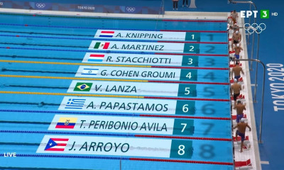 Ολυμπιακοί Αγώνες- Κολύμβηση: Εκτός ημιτελικών Βαζαίος και Παπαστάμος (video)