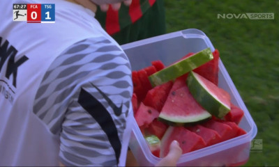 Bundesliga: Cooling break με… καρπούζι (video)