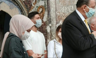 Στην Παναγία Σουμελά στην Τραπεζούντα ο Μπακασέτας - Κοινώνησε από τα χέρια του Πατριάρχη