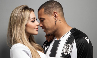 ΠΑΟΚ: Κλέβει την παράσταση στη Χαλκιδική σύντροφος ξένου παίκτη! (photos)