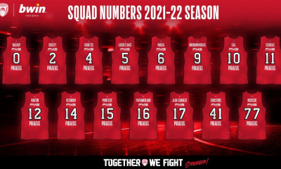 Ολυμπιακός: Οι αριθμοί στις φανέλες!