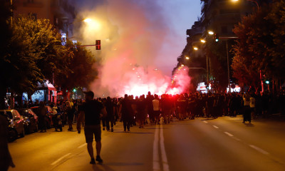ΠΑΟΚ: Πορεία διαμαρτυρίας των οπαδών για διαχωρισμούς και αθλητικό νόμο (photos)