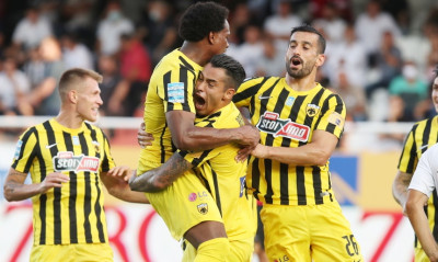 ΟΦΗ-ΑΕΚ: Άνοιξε λογαριασμό με γκολάρα ο Αραούχο - Έτσι σκόραρε ο «Τσίνο» (photos+video)