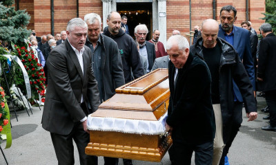 Ντούσαν Ίβκοβιτς: Το «ύστατο χαίρε» - Ομπράντοβιτς, Ιτούδης και Σπανούλης στην κηδεία (pics+vids)