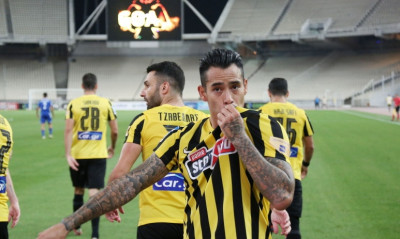 AEK-Λαμία: Με γκολάρα Αραούχο το 1-0 - Στο... πόδι το ΟΑΚΑ (video+photos)