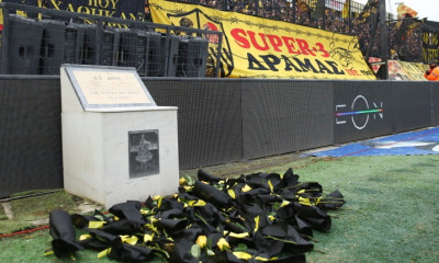 Άρης-Παναιτωλικός: Συγκίνηση στο «Βικελίδης» - Τίμησαν τη μνήμη του Τσουμάνη (photos)