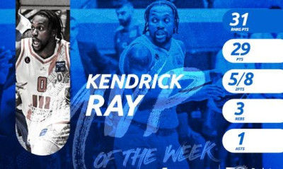 ΕΣΑΚΕ: Πολυτιμότερος της 4ης αγωνιστικής ο Κέντρικ Ρέι!