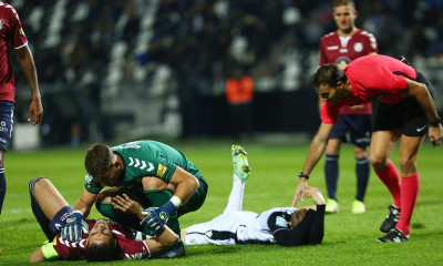 ΠΑΟΚ-Απόλλων Σμύρνης: Στο νοσοκομείο με ασθενοφόρο ο Λισγάρας! (photos)