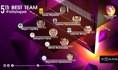 Volley League Γυναικών: Οι επτά κορυφαίες της 5ης αγωνιστικής από επτά διαφορετικές ομάδες